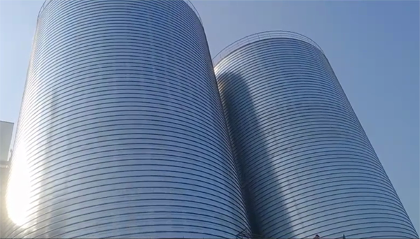 潍坊2座混凝土高架卷板仓